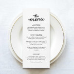 Menu Mariage Dîner Simple Et Élégant<br><div class="desc">Les cartes de menu simples et élégantes sont un classique, elles offrent un look propre et sophistiqué qui complètera n'importe quel cadre de table. Gardez-le chic et sucré avec ces cartes de menu simples et élégantes qui ne sortiront jamais du style. Pour plus d'éléments de coordination, visitez notre collection de...</div>