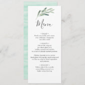 Menu Mariage d'olivier vert (Devant / Derrière)