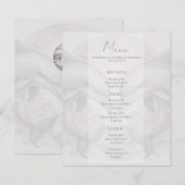 Menu Mariage Dolphin moderne (Devant / Derrière)