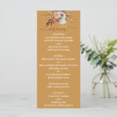 Menu Mariage d'or Floral Fall (Debout devant)