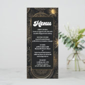 Menu Mariage d'or noir céleste (Debout devant)