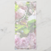 Menu Mariage Double Cherry Blossoms (Dos)