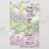 Menu Mariage Double Cherry Blossoms (Devant / Derrière)