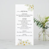 Menu Mariage Double Chrysanthème Vert (Debout devant)