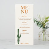 Menu Mariage du désert (Debout devant)