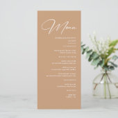 Menu Mariage du désert Boho Earth Tone (Debout devant)