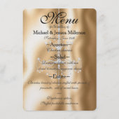 Menu Mariage du lustre en diamant glam Gold (Devant)