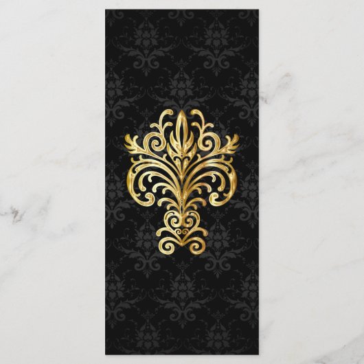 Menu Mariage du soir flamboyant (Dos)