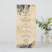 Menu Mariage du vignoble romantique, rustique, (Debout devant)
