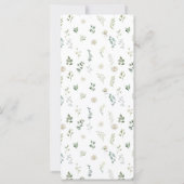 Menu Mariage Dusty Green Eucalyptus Green (Dos)