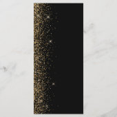 Menu Mariage Edge Parties scintillant Black Gold modern (Dos)