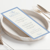 Menu Mariage Élégance de la frontière moderne