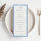 Menu Mariage Élégance de la frontière moderne