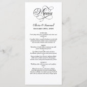 Menu Mariage élégant (Devant)