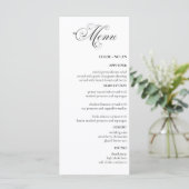 Menu Mariage élégant (Debout devant)