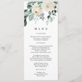 Menu Mariage Élégant à la Verdure Émeraude (Devant)