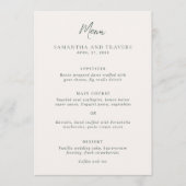 Menu Mariage Élégant de Traditionnelle Forêt Verte (Devant)