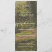 Menu Mariage Élégant en Forêt Rustique (Devant)