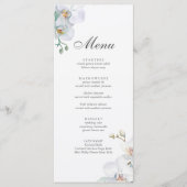 Menu Mariage Élégant Orchidée Sauvage Moderne  (Devant)