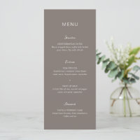 Mariage élégant simple Taupe
