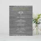 Menu Mariage en bois rustique moderne (Debout devant)
