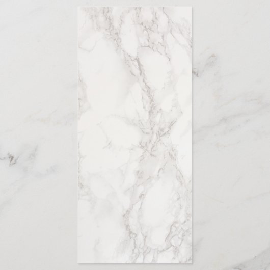 Menu Mariage en marbre moderne et élégant (Dos)