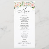 Menu Mariage Ethereal Blush (Devant)