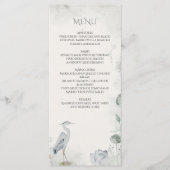 Menu Mariage Ethereal White Floral (Devant)