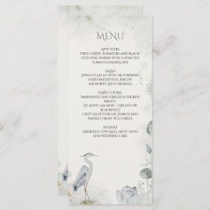 Menu Mariage Ethereal White Floral