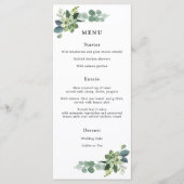 Menu Mariage Eucalyptus (Devant)