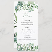 Menu Mariage Eucalyptus (Devant / Derrière)