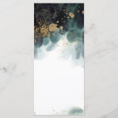 Menu Mariage Eucalyptus Ampersand Gold Green (Dos)