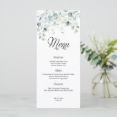 Menu Mariage Eucalyptus Green (Debout devant)
