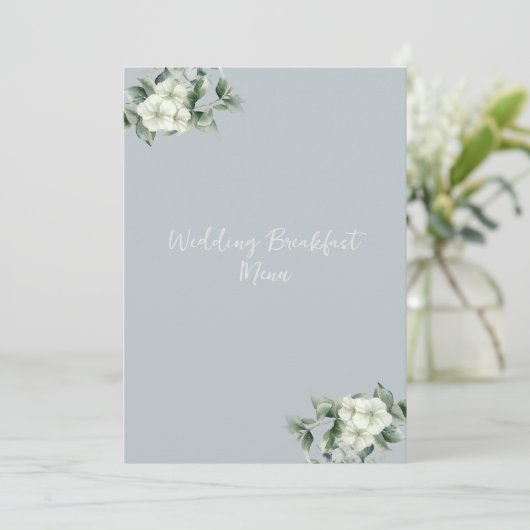Menu Mariage Eucalyptus moderne (Debout devant)