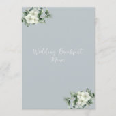Menu Mariage Eucalyptus moderne (Devant)