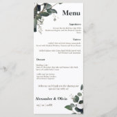 Menu Mariage Eucalyptus moderne (Devant)