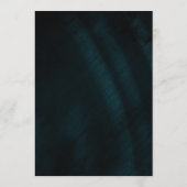 Menu Mariage feuille de joaillerie ID Turquoise830 (Dos)