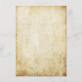 Menu Mariage Feuilles automnales (Dos)