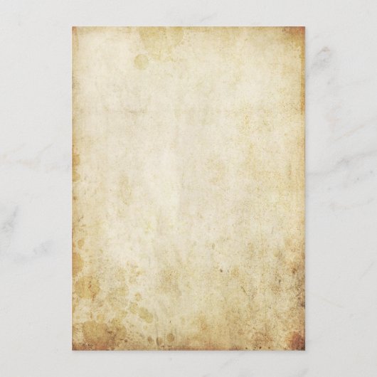 Menu Mariage Feuilles automnales (Dos)