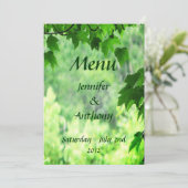 Menu Mariage feuilleté (Debout devant)