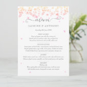 Menu Mariage Fleur de Pêcherie (Debout devant)