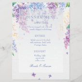 Menu Mariage Fleur Lilac Printemps Fleur Fleur Flo (Devant)