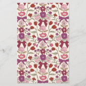 Menu Mariage Fleur Magenta Bows (Dos)