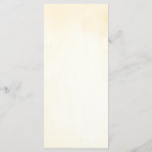 Menu Mariage Fleur rose et blanche (Dos)