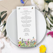 Menu Mariage fleur sauvage