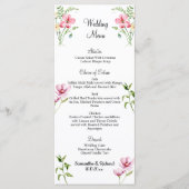 Menu Mariage Fleur sauvage 4x9'' (Devant)