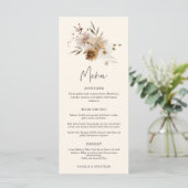 Menu Mariage Fleur sauvage Automne (Debout devant)