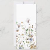 Menu Mariage Fleur sauvage Boho (Dos)