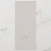 Menu Mariage Fleur sauvage Boho Fall (Dos)