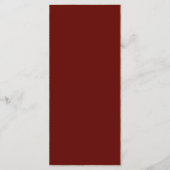 Menu Mariage Fleur sauvage de Bourgogne et Blush (Dos)